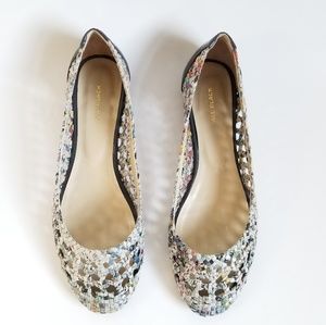 All Black Anthropologie Woven Flats